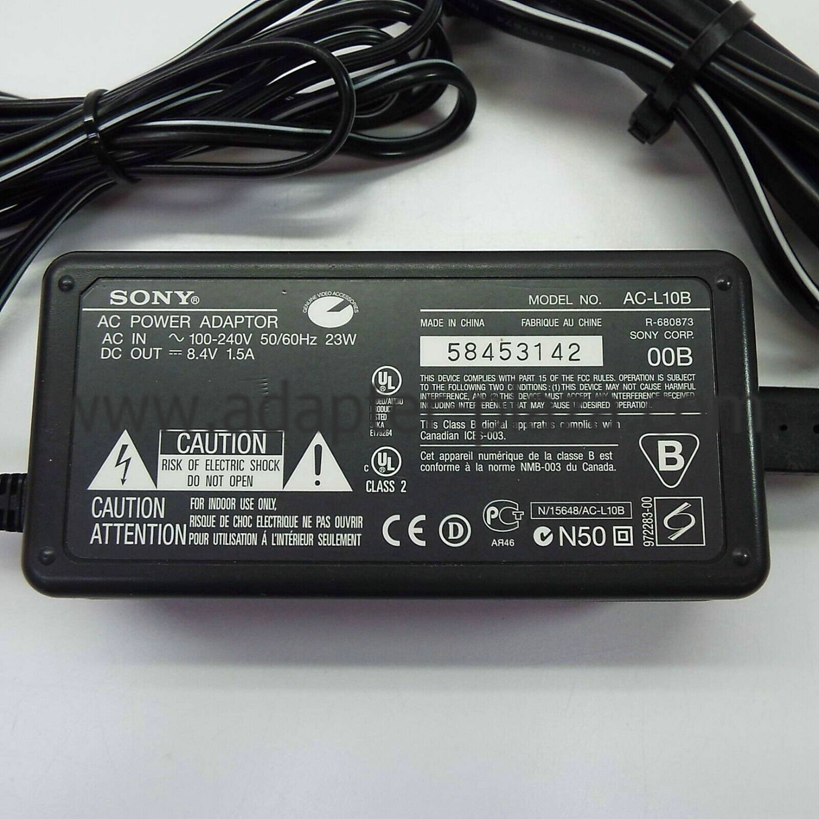 *Brand NEW*SONY AC-L10B 8.4V 1.5A AC DC Adapter POWER SUPPLY